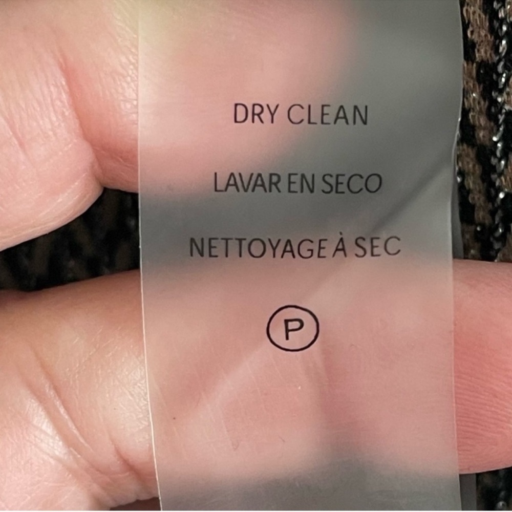 NEW Calvin Klein Sleeveless Belted Dress A-line Lurex Black Brown Tan Size 4 - Picture 11 of 13